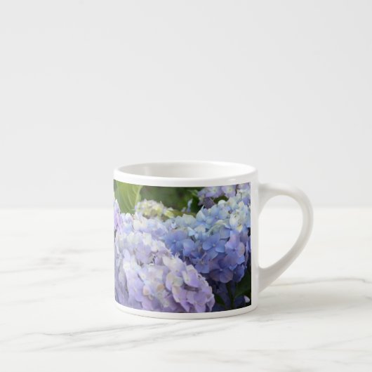 Tasse Expresso Lavande & Lilac Hortensia Hydrangea Fleurs (Droite)
