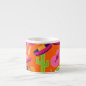 Tasse Expresso Le cactus de sombrero de partie de fiesta chaule (Devant)