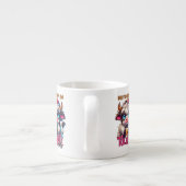 Tasse Expresso Le café m'aide à tolérer les idiots (Dos)