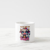 Tasse Expresso Le café m'aide à tolérer les idiots (Devant)