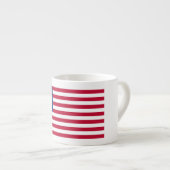 Tasse Expresso Le Cercle des étoiles, drapeau américain par Betsy (Devant droit)