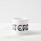 Tasse Expresso Le drapeau néerlandais néerlandais d'Amsterdam (Devant)