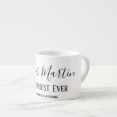 Tasse Expresso Le meilleur prêtre pasteur du monde Deacon Bishop (Devant droit)