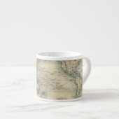 Tasse Expresso Le monde sur la projection de Mercator (Devant droit)