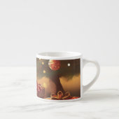 Tasse Expresso Le Motif de Noël, avec des présents sous l'arbre d (Droite)