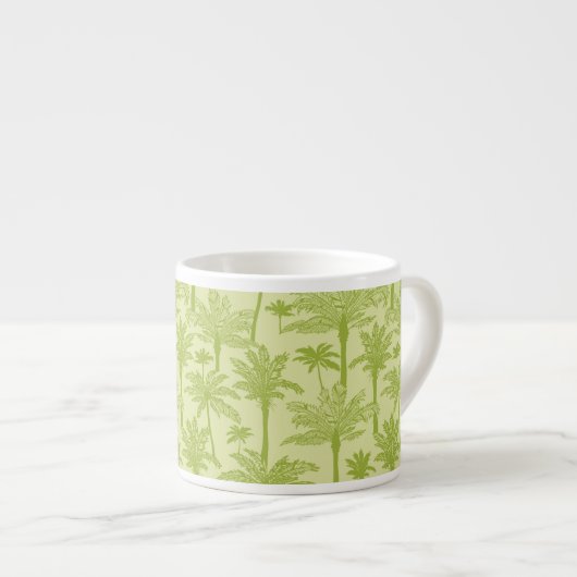 Tasse Expresso Le Motif des palmiers verts (Devant droit)