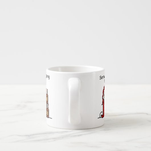 Tasse Expresso Le Père Noël va en ville (Dos)