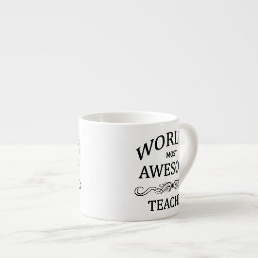 Tasse Expresso Le professeur le plus impressionnant du monde (Devant droit)