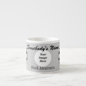 Tasse Expresso Le ruban de fermeture noire par Kenneth Yoncich (Devant)