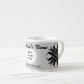 Tasse Expresso Le ruban de fermeture noire par Kenneth Yoncich (Devant droit)