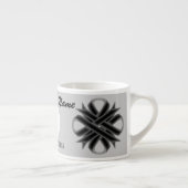 Tasse Expresso Le ruban de fermeture noire par Kenneth Yoncich (Droite)