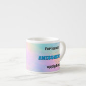 Tasse Expresso Leçons d'incroyabilité (Devant droit)