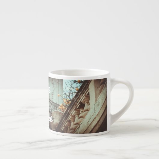 Tasse Expresso Lemon Tree et bâtiments anciens (Droite)