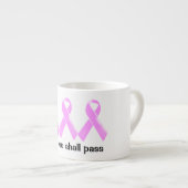 Tasse Expresso L'énonciation inspirée | de cancer du sein (Devant droit)