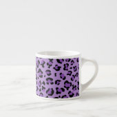 Tasse Expresso Leopard Print, Léopard Spots, Purple Leopard (Droite)