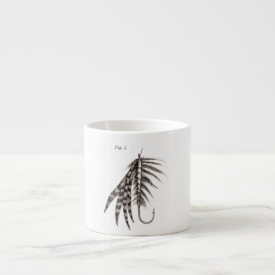 Tasse Expresso Les 1800s vintages pêchant la pêche de mouche