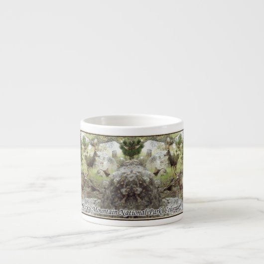 Tasse Expresso Les cerfs dans le parc national des Rocheuses (Devant)