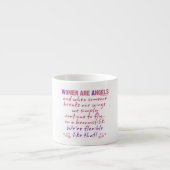 Tasse Expresso Les femmes sont des anges (Devant)