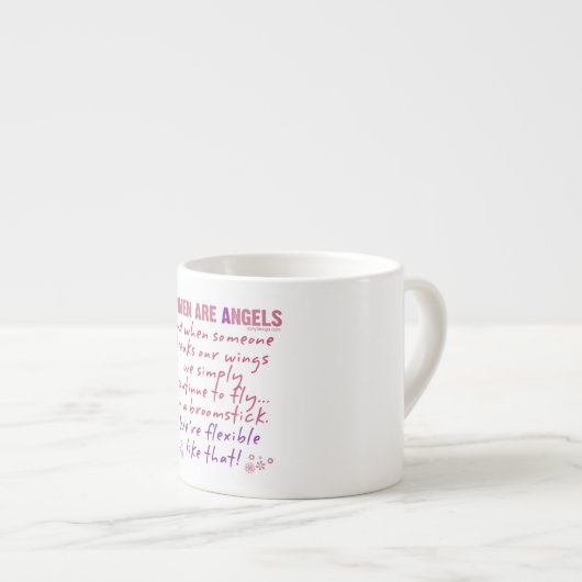 Tasse Expresso Les femmes sont des anges (Devant droit)
