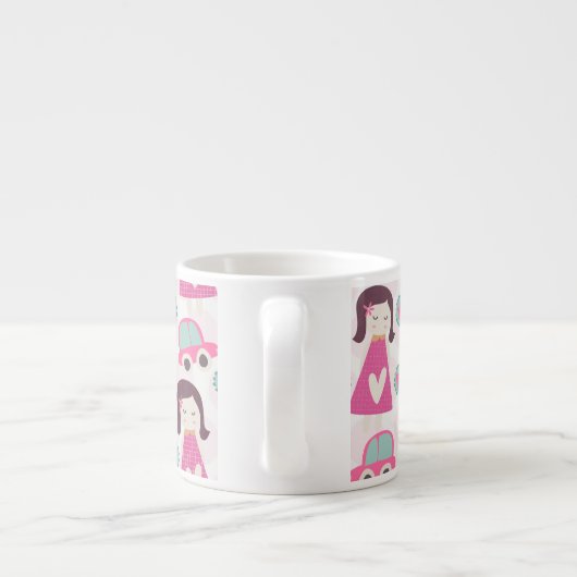 Tasse Expresso Les Filles Se Rendre À Des Endroits (Dos)