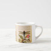 Tasse Expresso Les insectes antiques, fleurs, porte des fruits (Droite)