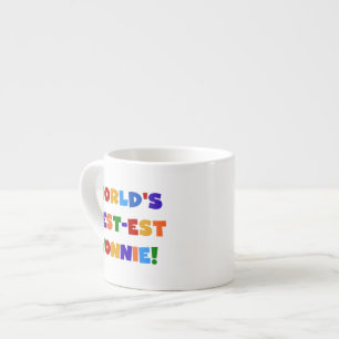 Tasse Expresso Les meilleurs cadeaux de couleur vive Nonnie du mo
