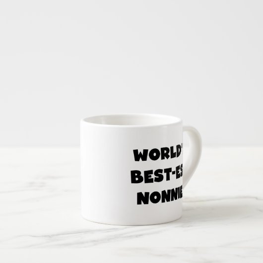 Tasse Expresso Les meilleurs cadeaux Nonnie du monde de Black Tex (Devant droit)