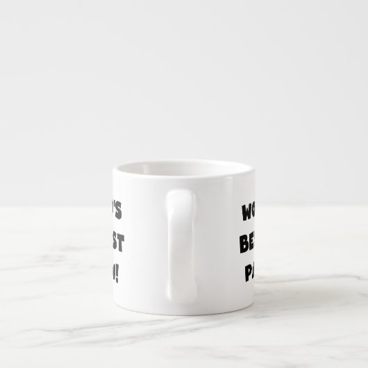 Tasse Expresso Les meilleurs cadeaux Papaw du monde de Black Text (Dos)