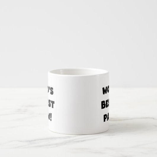 Tasse Expresso Les meilleurs cadeaux Papaw du monde de Black Text (Devant)