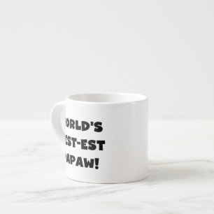 Tasse Expresso Les meilleurs cadeaux Papaw du monde de Black Text