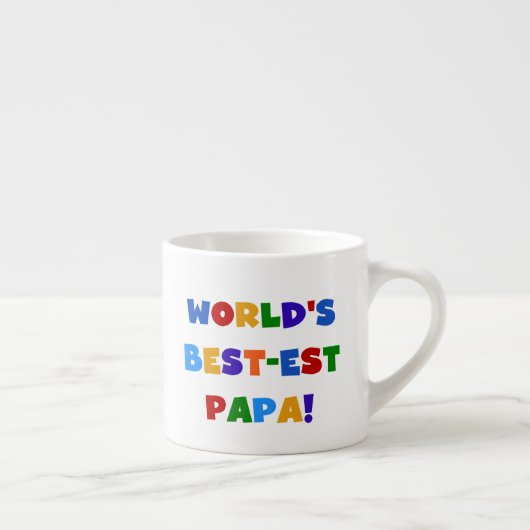 Tasse Expresso Les meilleurs T-shirts et cadeaux du papa du monde (Droite)