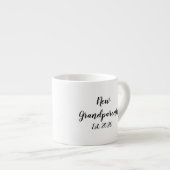 Tasse Expresso Les nouveaux grands-parents sont. Faire-part de na (Devant droit)