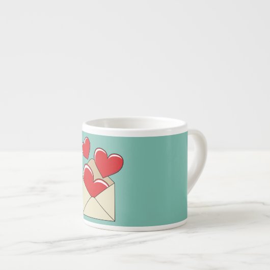 Tasse Expresso Lettre de love (Devant droit)
