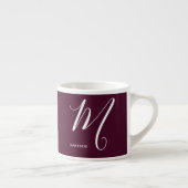 Tasse Expresso Lettre Script M Bourgogne (Droite)