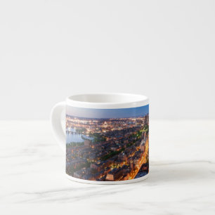 Tasse Expresso L'horizon de Boston au crépuscule