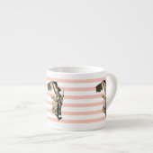 Tasse Expresso Liberty Leading the People Eugène Delacroix pastel (Devant droit)