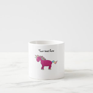 Tasse Expresso Licorne rose de parties scintillantes