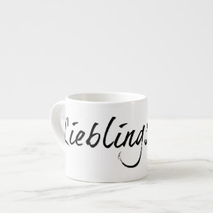 Tasse Expresso Lieblingspapa - schwarzer Schriftzug 00001
