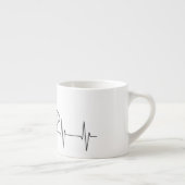 Tasse Expresso Ligne de santé de l'amant ECG de Coffe (Droite)