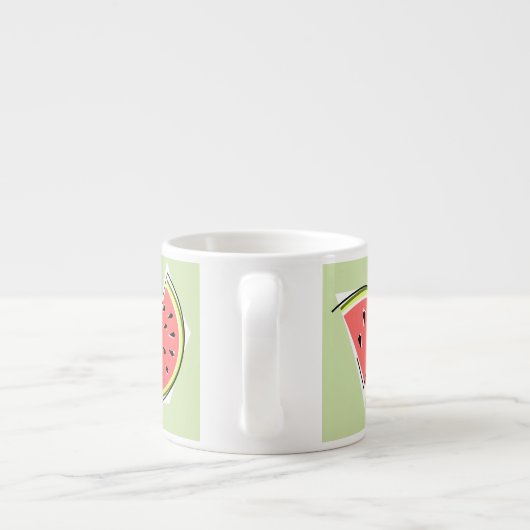Tasse Expresso Ligne verte de pastèque (Dos)
