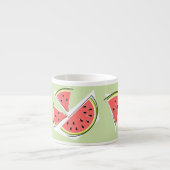 Tasse Expresso Ligne verte de pastèque (Devant)