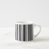 Tasse Expresso Lignes noires et blanches (Droite)
