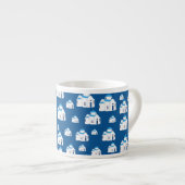 Tasse Expresso L'île grecque Santorin Blue Dome (Devant droit)
