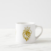 Tasse Expresso Lion Avec Couronne - Style Or 2 (Droite)