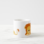Tasse Expresso Lion caricature mignon Awake (Devant)