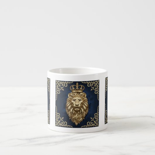 Tasse Expresso Lion majestueux (Devant)