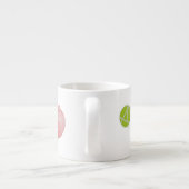 Tasse Expresso Local flatness explained with red and green apples (Dos)