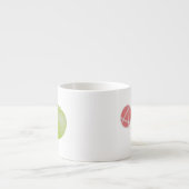 Tasse Expresso Local flatness explained with red and green apples (Devant)
