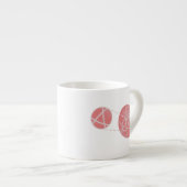 Tasse Expresso Local flatness explained with red and green apples (Devant droit)