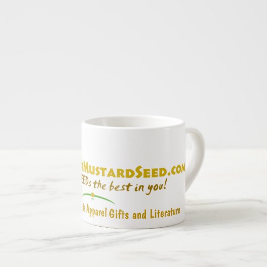 Tasse Expresso Logo Agrainofmustardseed.com (Devant droit)